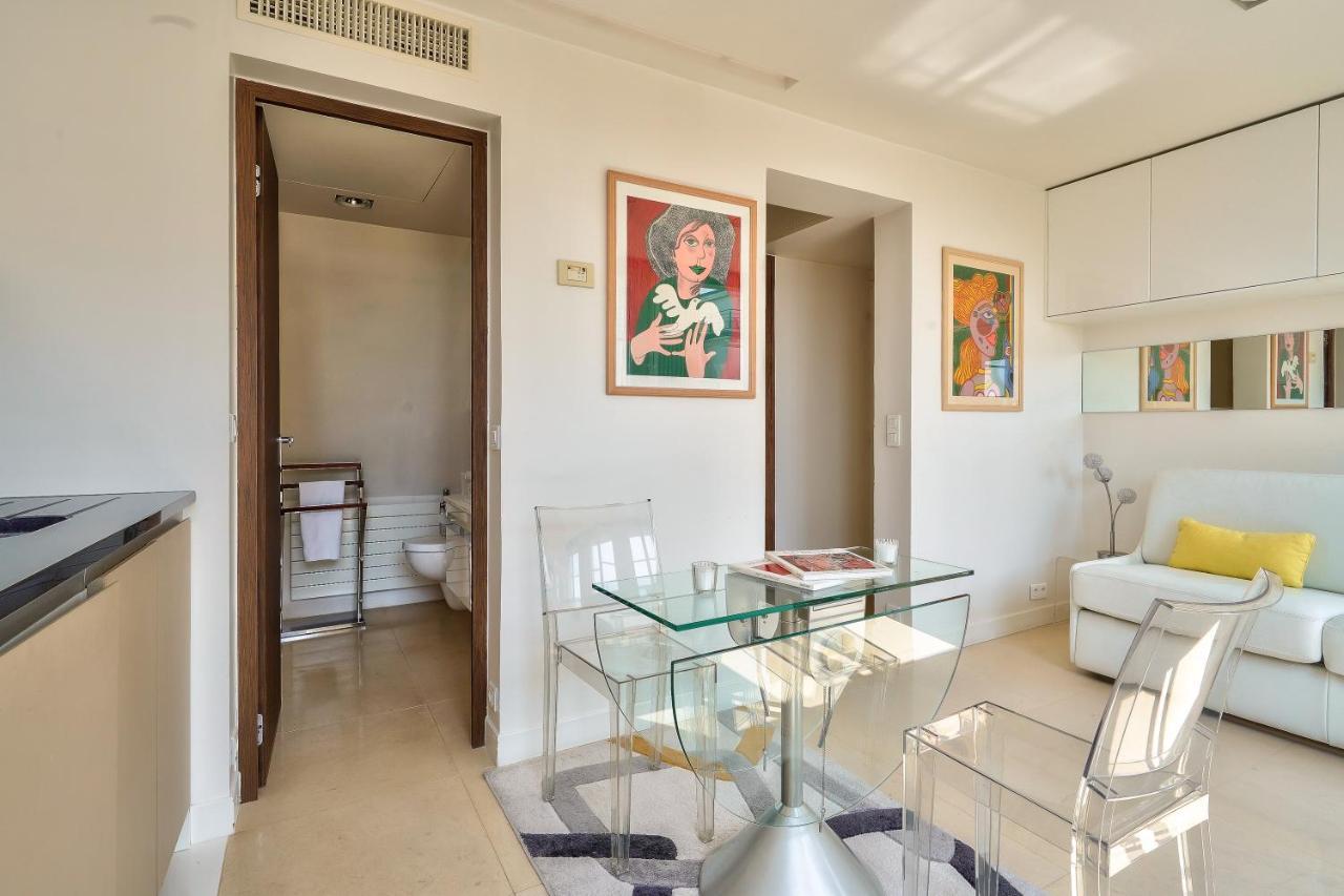 Designed Studio With Ac-Terrasse Vue Tour Eiffel Paris Bagian luar foto