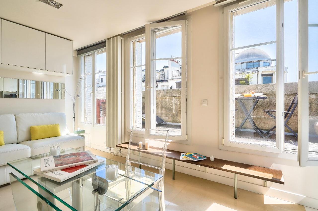 Designed Studio With Ac-Terrasse Vue Tour Eiffel Paris Bagian luar foto